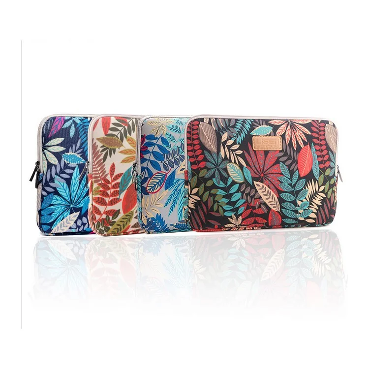 Colorful Leaves Notebook Sleeve Bag for MacBook Pro 15-inch (2016)/HP DELL IBM, Size: 39 x 27.5 x 1.5 cm - Grey