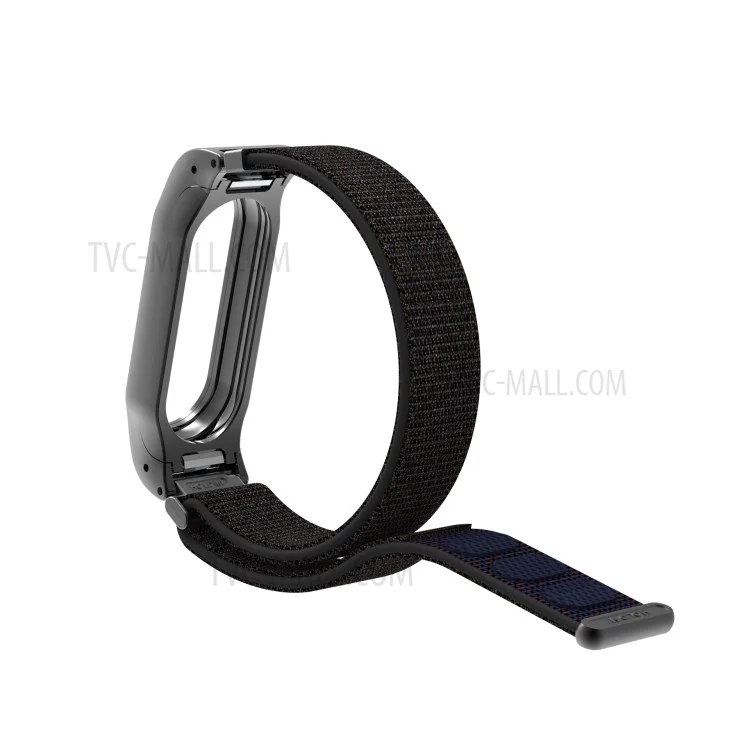 For Xiaomi Mi Band 2 Nylon Velcro Closure Watch Band Replacement - Black