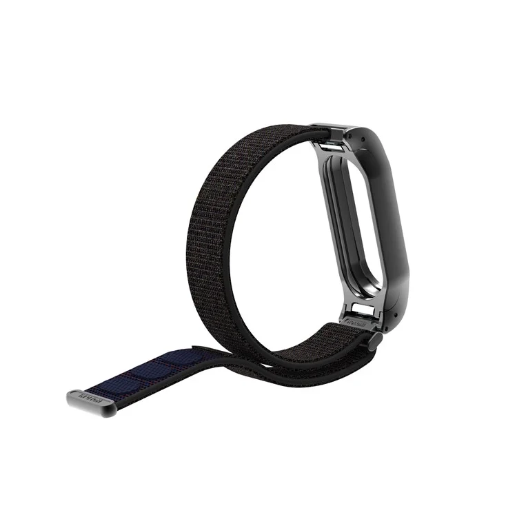 For Xiaomi Mi Band 2 Nylon Velcro Closure Watch Band Replacement - Black