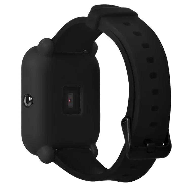 Étui de Montre de Protecteur en Silicone Doux Pour Huami Amazfit Smart Watch Youth Edition - Noir