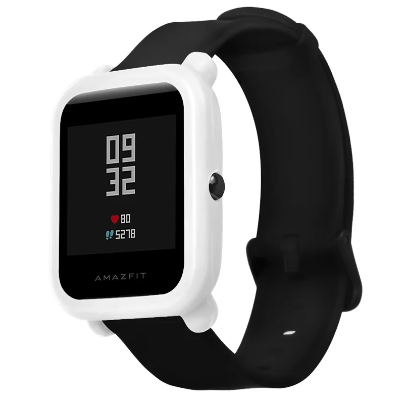 Soft Silicone Protector Watch Shell Case for Huami Amazfit Youth Edition - White