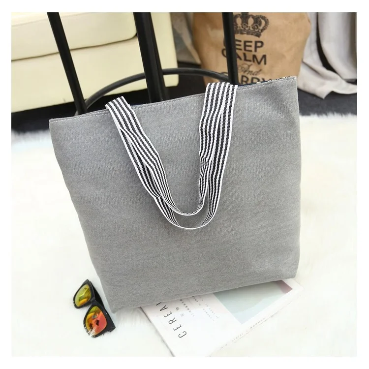 Fashion Owl Pattern Embroidery Canvas Carrier Bag Shoulder Bag for Ladies - Three Owls