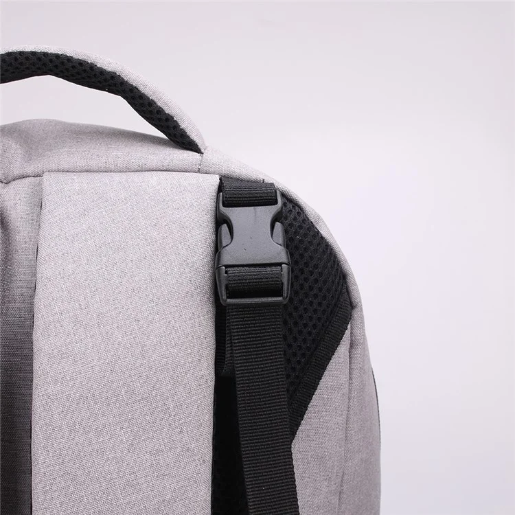 Multi-Functional Large Capacity Waterproof Nappy Baby Bag Travel Backpack for Baby Care - Grey