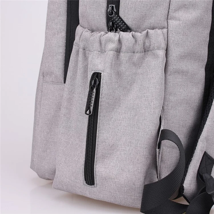 Multi-Functional Large Capacity Waterproof Nappy Baby Bag Travel Backpack for Baby Care - Grey