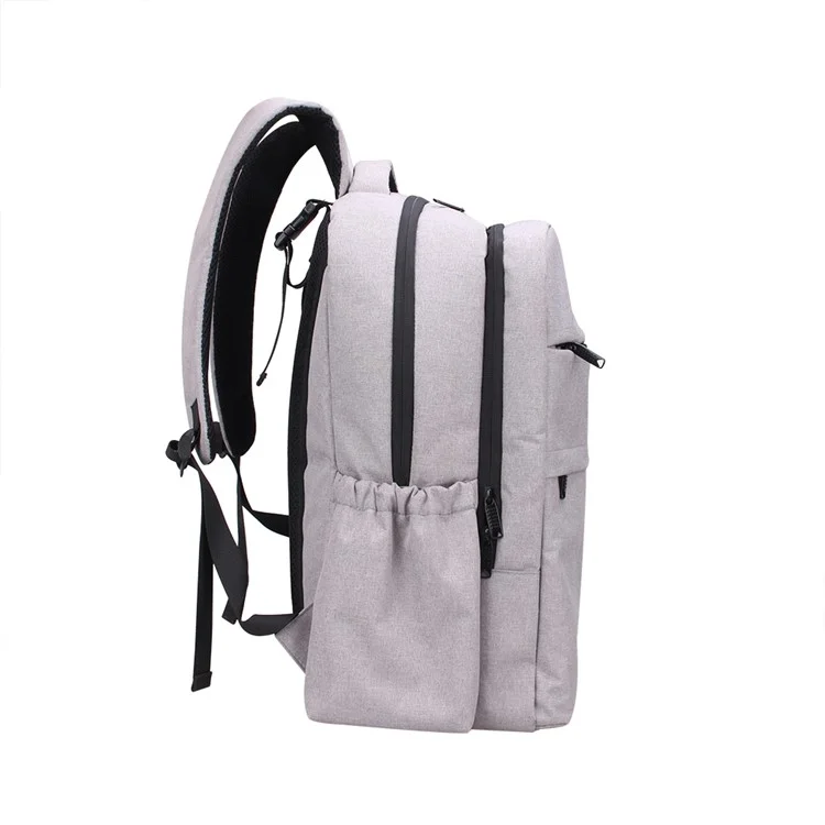 Multi-Functional Large Capacity Waterproof Nappy Baby Bag Travel Backpack for Baby Care - Grey