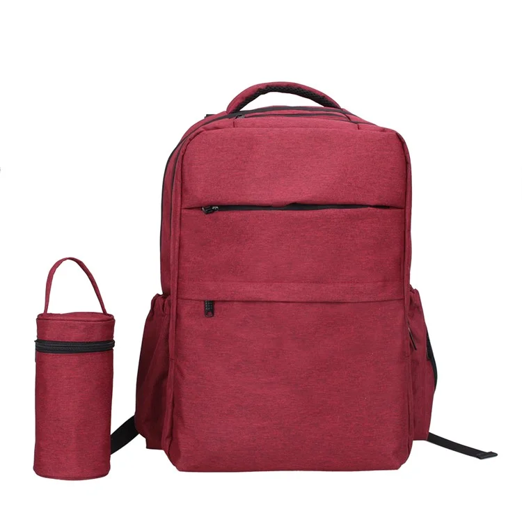 Multi-Functional Large Capacity Maternity Nappy Baby Bag Travel Backpack for Baby Care - Red