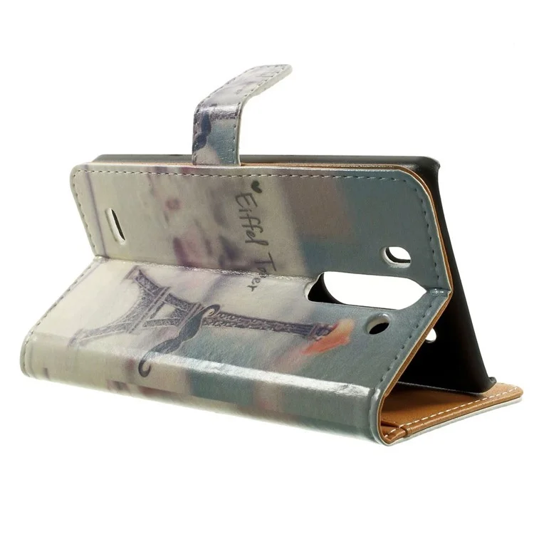 Paris Eiffel Tower Wallet Leather Stand Case for LG G3 S D722 D725