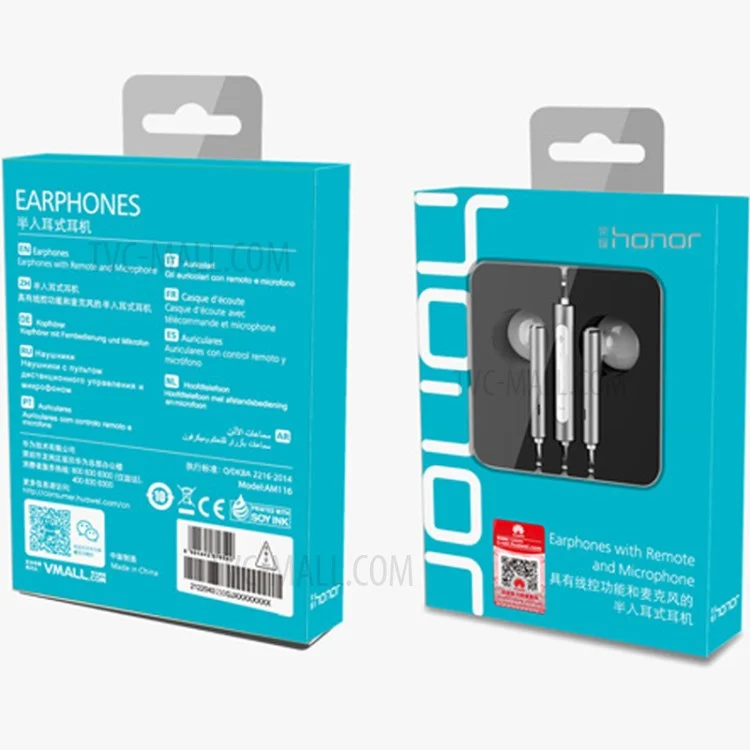 OEM AM116 HUAWEI Honor 3.5 In-ear Earphone Headset with Mic for iPhone Samsung Huawei (Monarch Version)