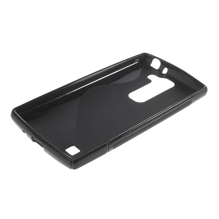 S Shape TPU Case for LG Magna H502F H500F / G4c H525N - Black