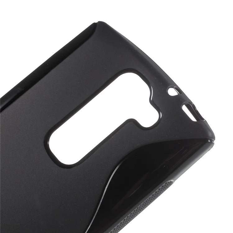 S Shape TPU Case for LG Magna H502F H500F / G4c H525N - Black