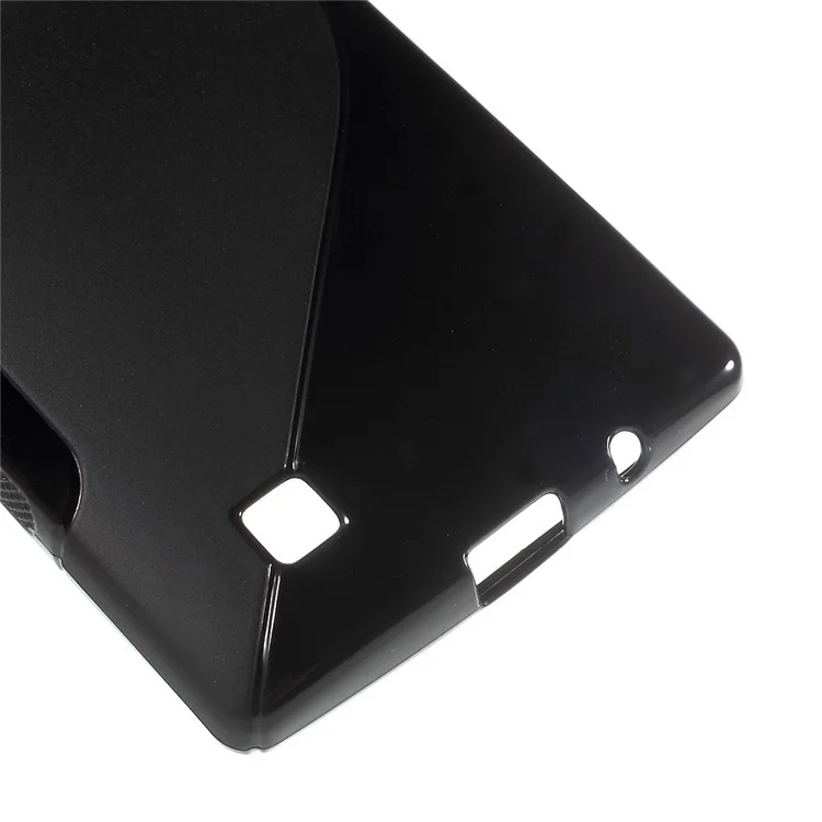S Shape TPU Case for LG Magna H502F H500F / G4c H525N - Black