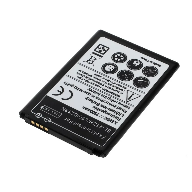 2300mAh BL-41ZH Li-ion Battery Replacement for LG L50 D213N