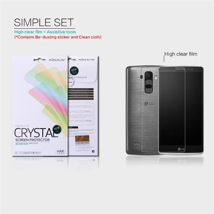 NILLKIN Anti-fingerprint Clear Screen Protector for LG G4 Stylus G Stylo