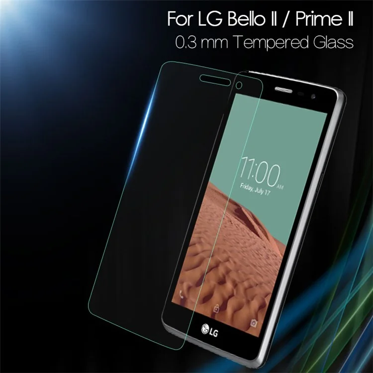 0.3mm Tempered Glass Screen Protector Film for LG Bello II / Prime II / Max Arc Edge