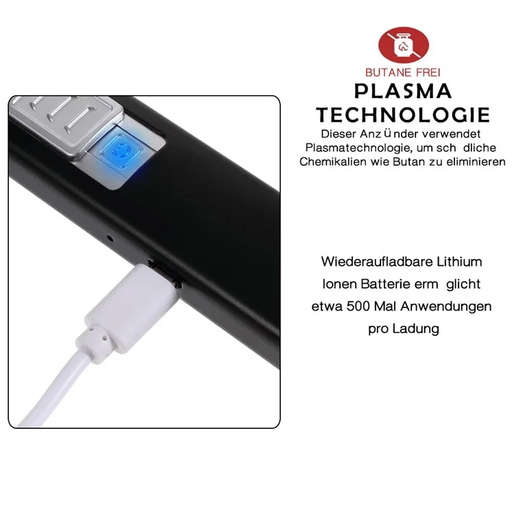 USB Electric Arc Lighter Long Neck Rechargeable Flameless Lighter