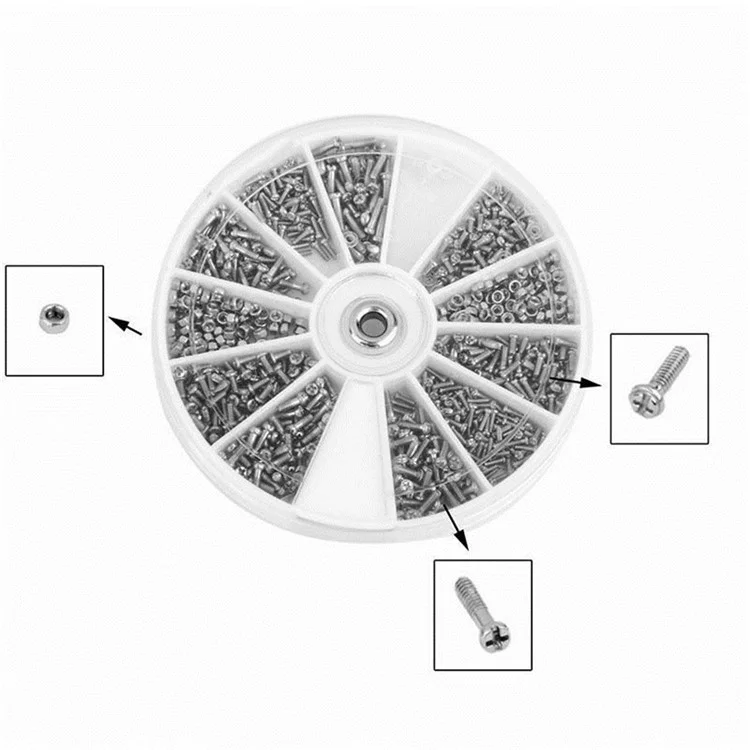 600Pcs Stainless Steel Bolts with Electronic Hexagonal Nut Classification Kit