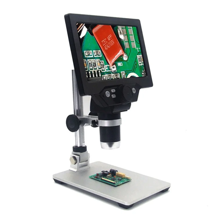 Mustool G1200 Цифровой Микроскоп 12MP 7 Дюйма 1-1200X Непрерывное Усиление Увеличительное Стекло - Штекер Великобритании