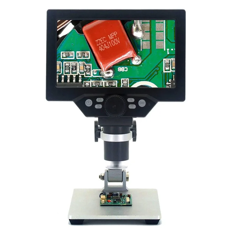 Mustool G1200 Цифровой Микроскоп 12MP 7 Дюйма 1-1200X Непрерывное Усиление Увеличительное Стекло - Штекер Великобритании