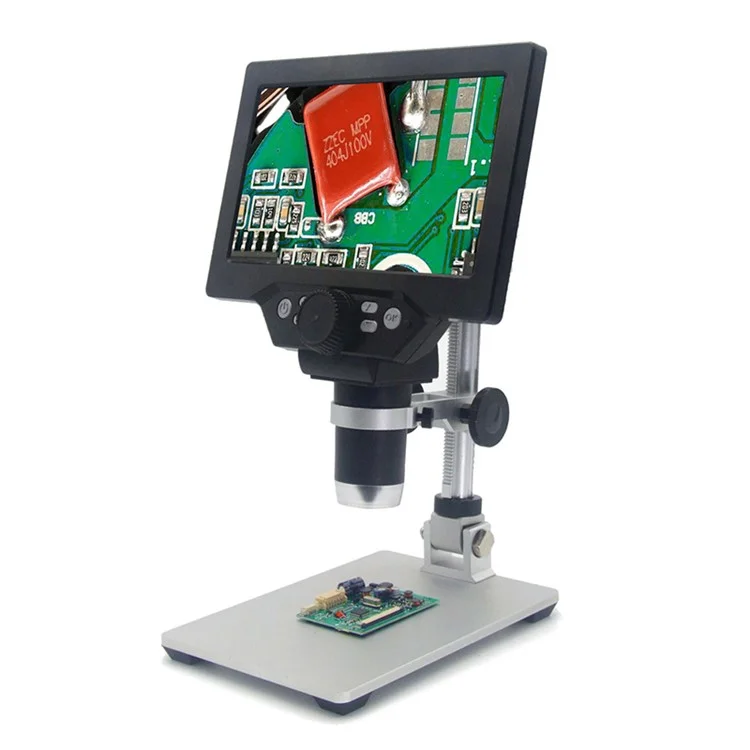 Mustool G1200 Цифровой Микроскоп 12MP 7 Дюйма 1-1200X Непрерывное Усиление Увеличительное Стекло - Штекер Великобритании