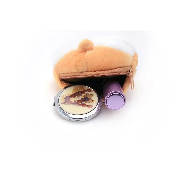 Soft Plush Kawaii Corgi Butt Ass Zipper Wallet Change Case Coin Purse, Size: S