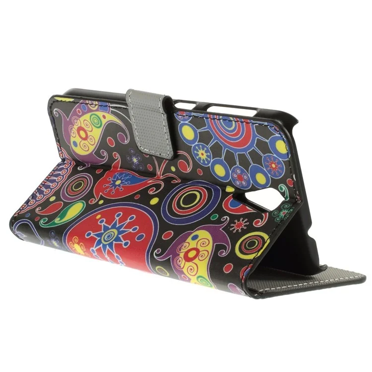 Paisley Flowers Leather Case for HTC Desire 620 Dual Sim / 820 Mini D820mu