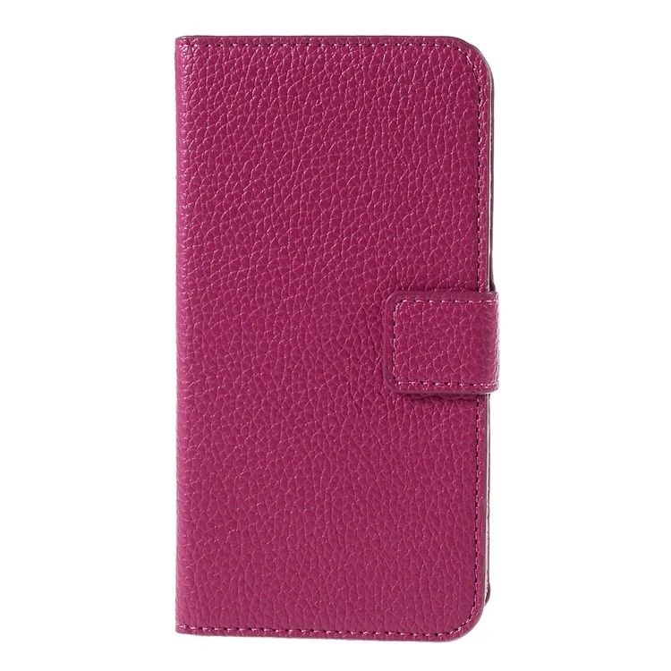Litchi Texture Magnetic Leather Flip Cover for HTC Desire 526G+ Dual Sim - Rose