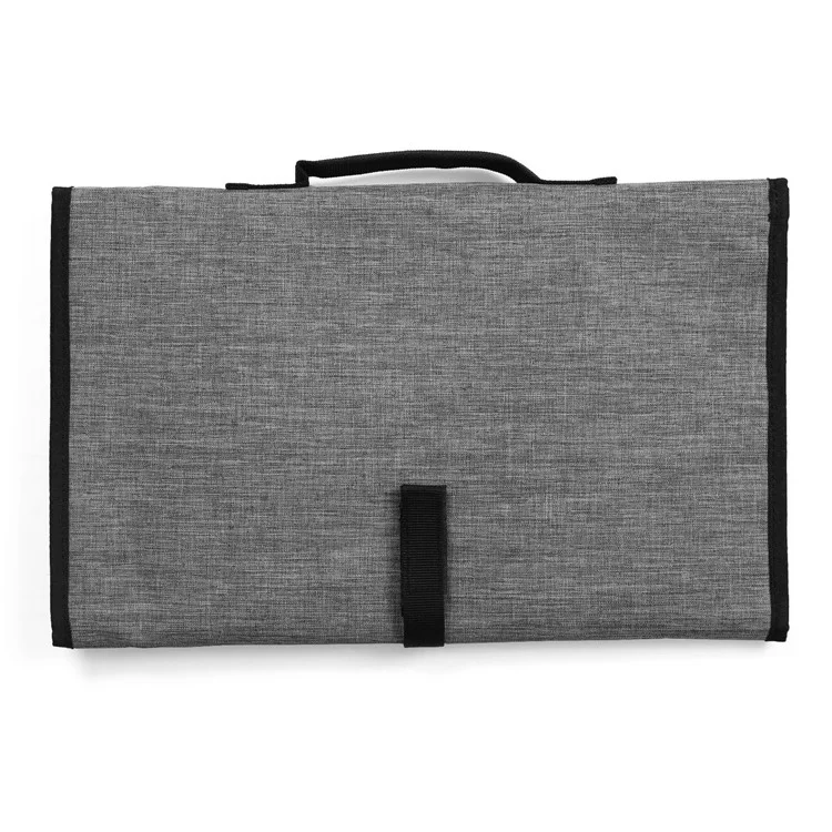 Portable Waterproof Baby Changing Diaper Pad Stroller Bag, Size: 90x60cm - Grey