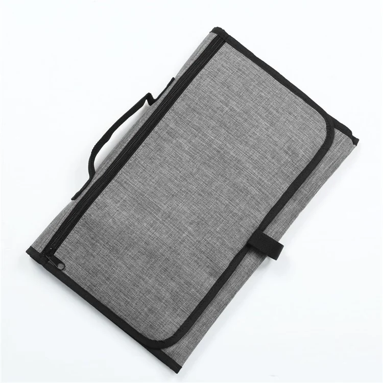 Portable Waterproof Baby Changing Diaper Pad Stroller Bag, Size: 90x60cm - Grey
