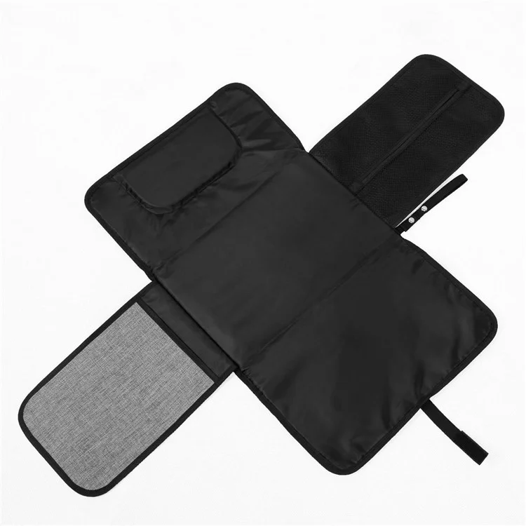 Portable Waterproof Baby Changing Diaper Pad Stroller Bag, Size: 90x60cm - Grey