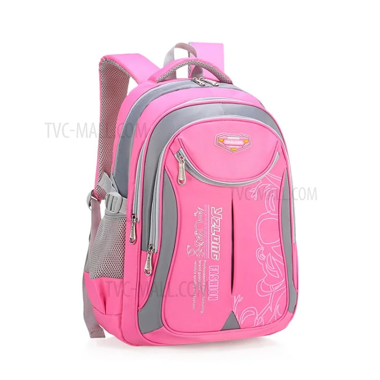 Sac d'école pour enfants Sac à dos d'école primaire Sac d'école unisexe Garçons Filles - Rose/L