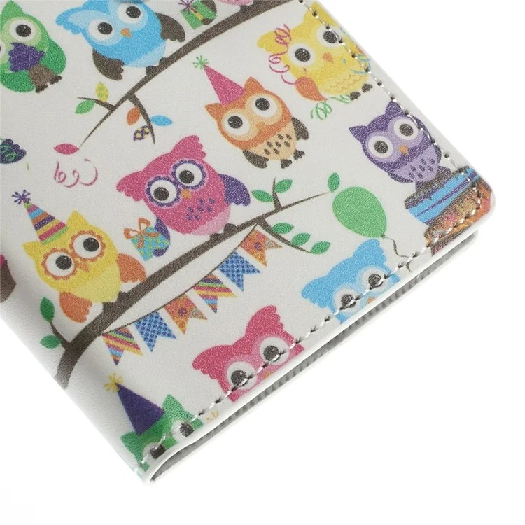 Multiple Owls Leather Stand Case Accessory for Nokia Lumia 830