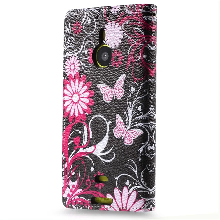 Callfree Floral Butterflies Magnetic Leather Stand Case for Nokia Lumia 1520