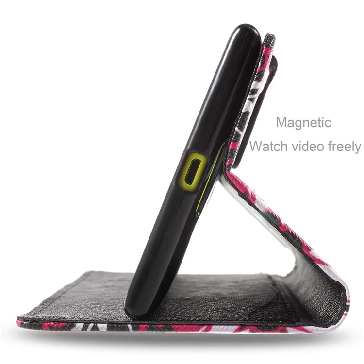 Callfree Floral Butterflies Magnetic Leather Stand Case for Nokia Lumia 1520