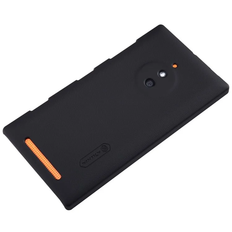 Black for Nokia Lumia 830 NILLKIN Super Frosted Shield Hard Shell Protector w/ Screen Film