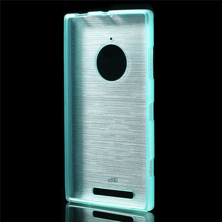 Brushed Gel TPU Back Cover for Nokia Lumia 830 - Blue