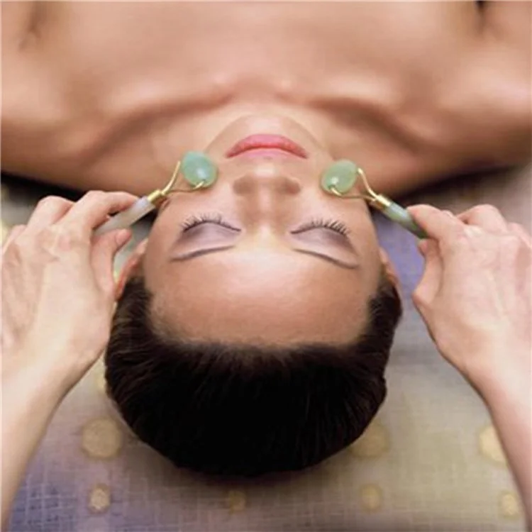 Jade Roller Facial Face Neck Slimming Massager Beauty Tool