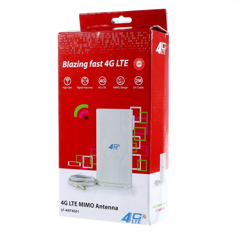 3G/4G LTE MIMO Desktop or Wall Mounted Antenna (LF-ANT4G01) - TS9 Connector
