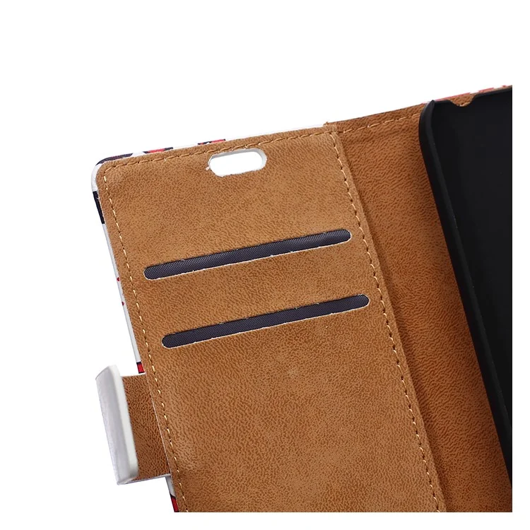 Flip Wallet Stand Leather Shell for Huawei Honor 7 / 7 Premium - Tiger Head