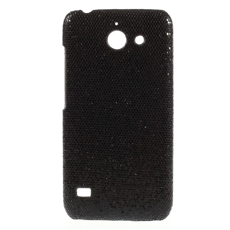 Glittery Sequins Coated Hard Case for Huawei Ascend Y550 - Black