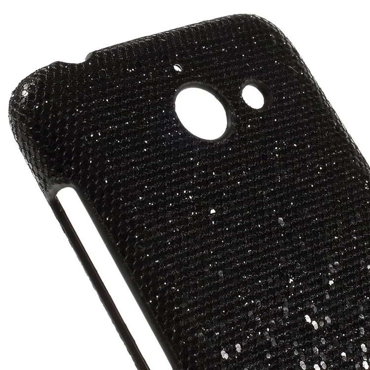 Glittery Sequins Coated Hard Case for Huawei Ascend Y550 - Black