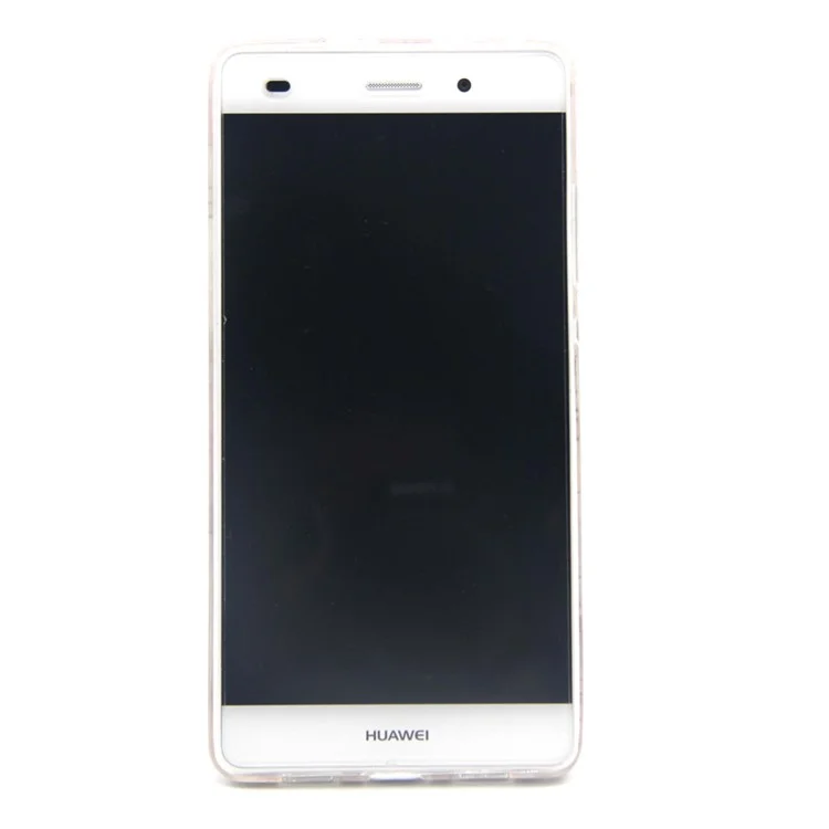 Embossed TPU Gel Shell for Huawei Ascend P8 Lite - Butterfly and Flower