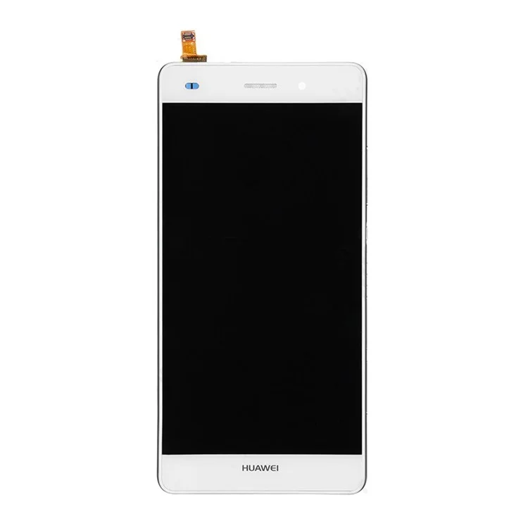 Tela LCD e Montagem de Digitalizadores Com Alojamento Frontal Para Huawei Ascend P8 Lite - Branco