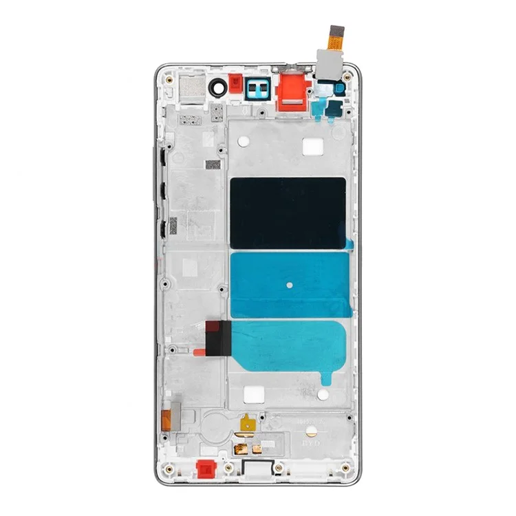 LCD Screen and Digitizer Assembly with Front Housing for Huawei Ascend P8 Lite - White