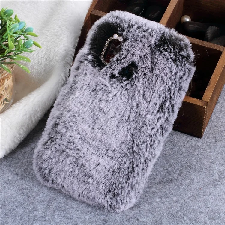 Soft Fur Coated TPU Phone Case for Huawei P20 Lite / Nova 3e - Grey