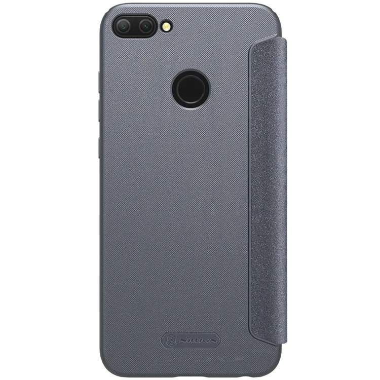 NILLKIN Sparkle Series Leather Folio Protection Case for Huawei Honor 9i (2018) / Honor 9N (India) 5.84-inch - Black