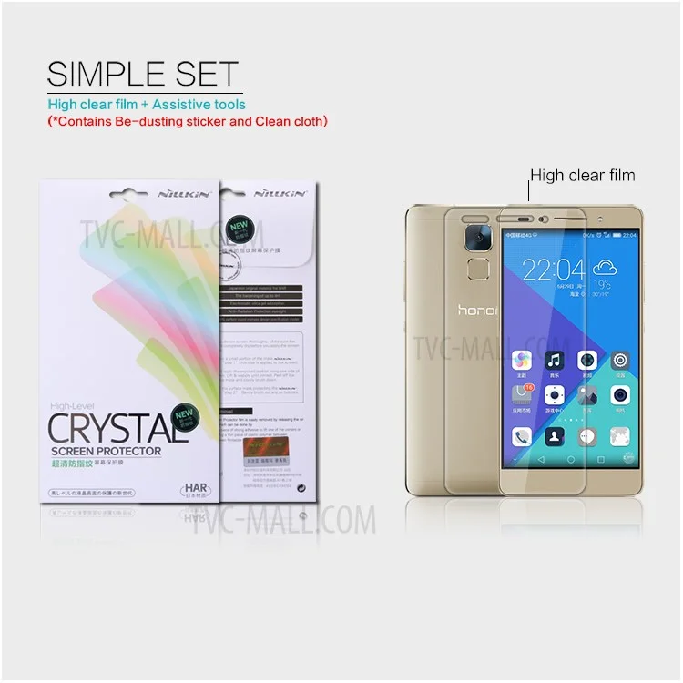 NILLKIN Anti-fingerprint Clear Screen Protector for Huawei Honor 7