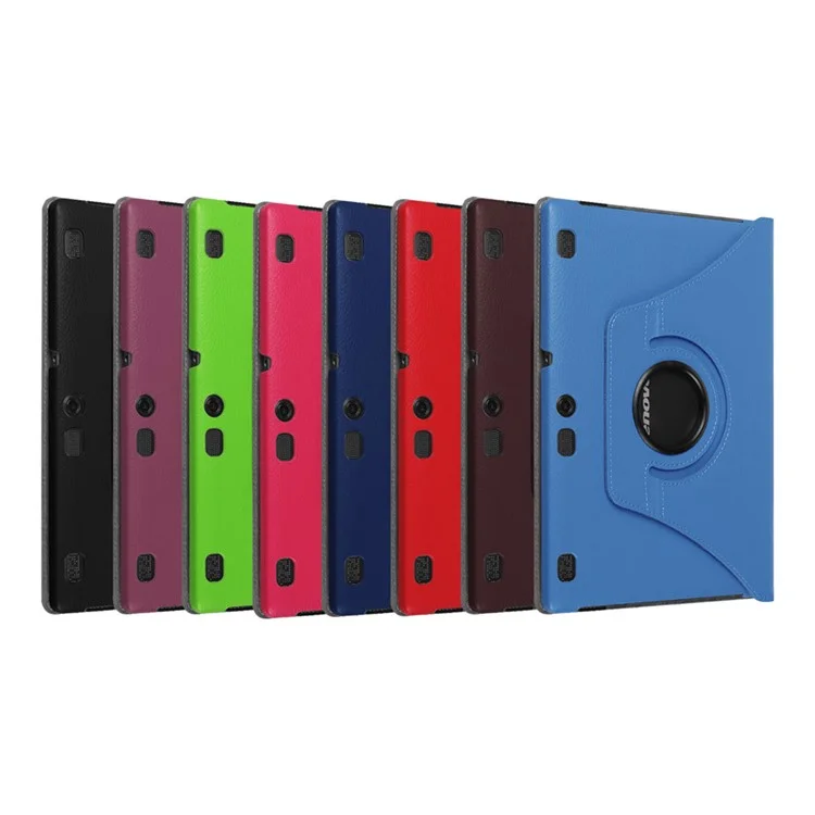 Litchi Texture Rotating Stand Leather Case for Lenovo TAB 2 A10-70 - Black