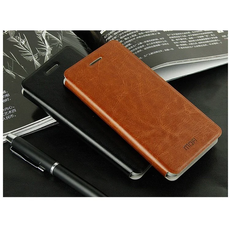 MOFI Rui Series Leather Case for Xiaomi 4 MI4 w/ Stand - Black