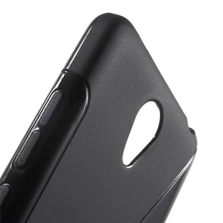S Shape TPU Case for Xiaomi Redmi Note 2 - Black