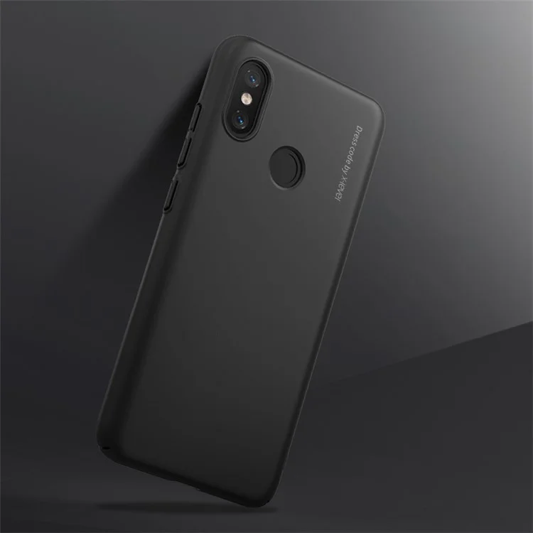 X-LEVEL Knight Series Matte Hard PC Back Phone Case for Xiaomi Mi 8 (6.21-inch) - Black